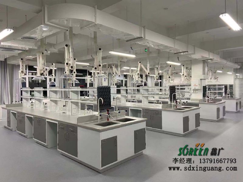 山東全鋼實驗臺，鋼木邊臺試驗臺，化驗室操作臺定制